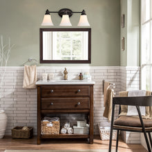 Load image into Gallery viewer, RADIANCE goods 3 Light Rubbed Bronze Finish Bath Vanity Fixture 24" Wide