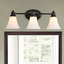 Load image into Gallery viewer, RADIANCE goods 3 Light Rubbed Bronze Finish Bath Vanity Fixture 24" Wide