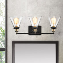 Load image into Gallery viewer, RADIANCE goods 3 Light Rubbed Bronze Finish Bath Vanity Fixture 24" Wide