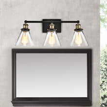Load image into Gallery viewer, RADIANCE goods 3 Light Rubbed Bronze Finish Bath Vanity Fixture 24" Wide