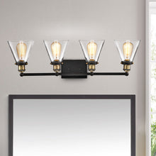 Load image into Gallery viewer, RADIANCE goods 4 Light Rubbed Bronze Finish Bath Vanity Fixture 32" Wide