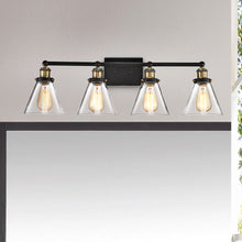 Load image into Gallery viewer, RADIANCE goods 4 Light Rubbed Bronze Finish Bath Vanity Fixture 32" Wide