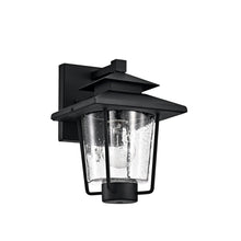 Load image into Gallery viewer, RADIANCE goods 1 Light Textured Black Outdoor Wall Sconce 10" Tall