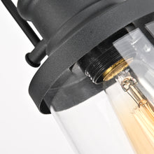 Load image into Gallery viewer, RADIANCE goods 1 Light Textured Black Outdoor Wall Sconce 14" Tall