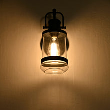 Load image into Gallery viewer, RADIANCE goods 1 Light Textured Black Outdoor Wall Sconce 14" Tall