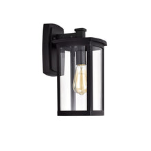 Load image into Gallery viewer, RADIANCE goods 1 Light Textured Black Outdoor Wall Sconce 14" Tall