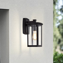 Load image into Gallery viewer, RADIANCE goods 1 Light Textured Black Outdoor Wall Sconce 14" Tall