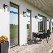 Load image into Gallery viewer, RADIANCE goods 1 Light Textured Black Outdoor Wall Sconce 17" Tall