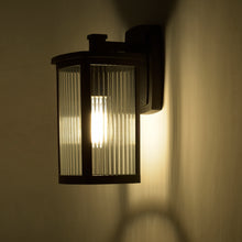 Load image into Gallery viewer, RADIANCE goods 1 Light Textured Black Outdoor Wall Sconce 14" Tall