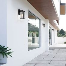 Load image into Gallery viewer, RADIANCE goods 1 Light Textured Black Outdoor Wall Sconce 14" Tall