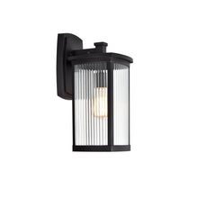 Load image into Gallery viewer, RADIANCE goods 1 Light Textured Black Outdoor Wall Sconce 17" Tall