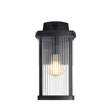 Load image into Gallery viewer, RADIANCE goods 1 Light Textured Black Outdoor Wall Sconce 17" Tall
