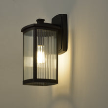 Load image into Gallery viewer, RADIANCE goods 1 Light Textured Black Outdoor Wall Sconce 17" Tall