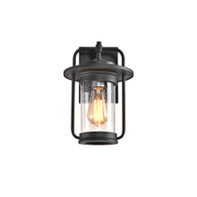 Load image into Gallery viewer, RADIANCE goods 1 Light Textured Black Outdoor Wall Sconce 13" Tall