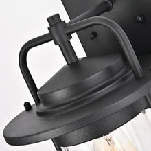 Load image into Gallery viewer, RADIANCE goods 1 Light Textured Black Outdoor Wall Sconce 13" Tall