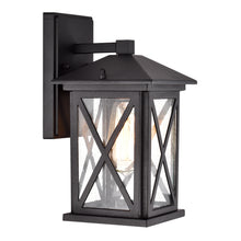 Load image into Gallery viewer, RADIANCE goods 1 Light Textured Black Outdoor Wall Sconce 12" Tall