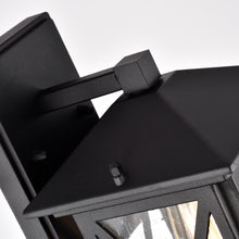 Load image into Gallery viewer, RADIANCE goods 1 Light Textured Black Outdoor Wall Sconce 12" Tall