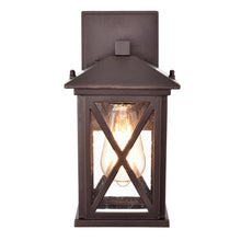 Load image into Gallery viewer, RADIANCE goods 1 Light Oil Rubbed Bronze Outdoor Wall Sconce 12" Tall
