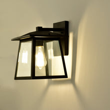 Load image into Gallery viewer, RADIANCE goods 1 Light Textured Black Outdoor Wall Sconce 11" Tall