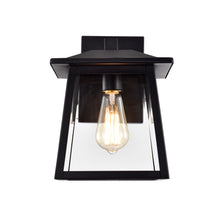 Load image into Gallery viewer, RADIANCE goods 1 Light Textured Black Outdoor Wall Sconce 12" Tall