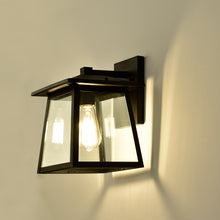 Load image into Gallery viewer, RADIANCE goods 1 Light Textured Black Outdoor Wall Sconce 12" Tall