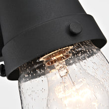 Load image into Gallery viewer, RADIANCE goods 1 Light Textured Black Outdoor Wall Sconce 13" Tall
