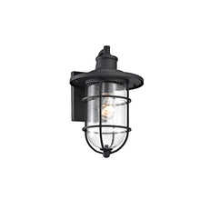Load image into Gallery viewer, RADIANCE goods 1 Light Textured Black Outdoor Wall Sconce 14" Tall