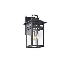 Load image into Gallery viewer, RADIANCE goods 1 Light Textured Black Outdoor Wall Sconce 13" Tall