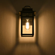 Load image into Gallery viewer, RADIANCE goods 1 Light Textured Black Outdoor Wall Sconce 13" Tall