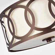 Load image into Gallery viewer, RADIANCE goods 2 Light Rubbed Bronze Semi-Flush Ceiling Mount 13" Wide