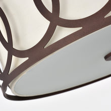 Load image into Gallery viewer, RADIANCE goods 3 Light Rubbed Bronze Semi-Flush Ceiling Mount 15" Wide