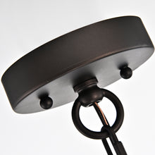 Load image into Gallery viewer, RADIANCE goods Transitional 5 Light Rubbed Bronze Ceiling Pendant 20" Width