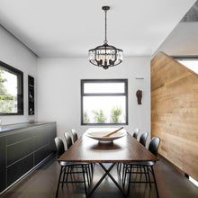 Load image into Gallery viewer, RADIANCE goods Transitional 5 Light Rubbed Bronze Ceiling Pendant 20" Width