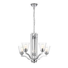 Load image into Gallery viewer, RADIANCE goods Transitional-style 5 Light Chandelier 24" Wide