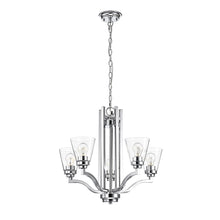 Load image into Gallery viewer, RADIANCE goods Transitional-style 5 Light Chandelier 24" Wide