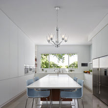 Load image into Gallery viewer, RADIANCE goods Transitional-style 5 Light Chandelier 24" Wide