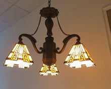 Load image into Gallery viewer, RADIANCE goods Tiffany-Style 3 Light Chandelier 22" Wide