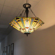 Load image into Gallery viewer, RADIANCE goods Mission-Style 3 Light Inverted Ceiling Pendant 24" Shade