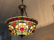 Load image into Gallery viewer, RADIANCE goods Victorian-Style 3 Light Inverted Ceiling Pendant 22" Shade