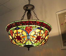 Load image into Gallery viewer, RADIANCE goods Victorian-Style 3 Light Inverted Ceiling Pendant 22" Shade