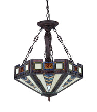Load image into Gallery viewer, RADIANCE goods Mission-Style 3 Light Inverted Ceiling Pendant 20" Shade