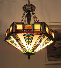 Load image into Gallery viewer, RADIANCE goods Mission-Style 3 Light Inverted Ceiling Pendant 20" Shade