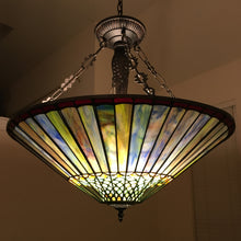 Load image into Gallery viewer, RADIANCE goods Geometric-Style 3 Light Inverted Ceiling Pendant 22" Shade