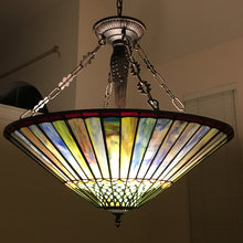 Load image into Gallery viewer, RADIANCE goods Geometric-Style 3 Light Inverted Ceiling Pendant 22" Shade