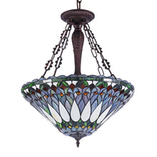 Load image into Gallery viewer, RADIANCE goods Victorian-Style 3 Light Inverted Ceiling Pendant 20" Shade