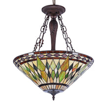 Load image into Gallery viewer, RADIANCE goods Victorian-Style 3 Light Inverted Ceiling Pendant 20" Shade