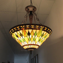 Load image into Gallery viewer, RADIANCE goods Victorian-Style 3 Light Inverted Ceiling Pendant 20" Shade