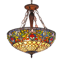 Load image into Gallery viewer, RADIANCE goods Victorian-Style 3 Light Inverted Ceiling Pendant 20" Shade