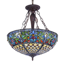 Load image into Gallery viewer, RADIANCE goods Victorian-Style 3 Light Inverted Ceiling Pendant 20" Shade