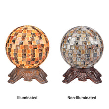 Load image into Gallery viewer, RADIANCE goods Mosaic Seashell 1 Light Accent Lamp 8" Wide